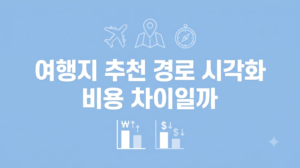 여행지 추천 경로 시각화 비용 비교 설명